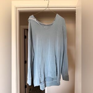 American Eagle Outfitters Pale Blue Lightweight Hoodie